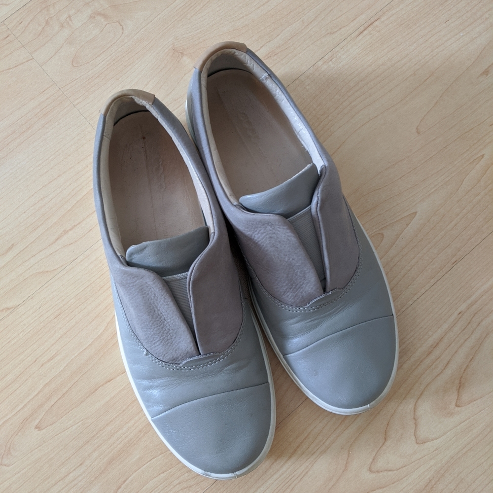 Leather Ecco slip-ons